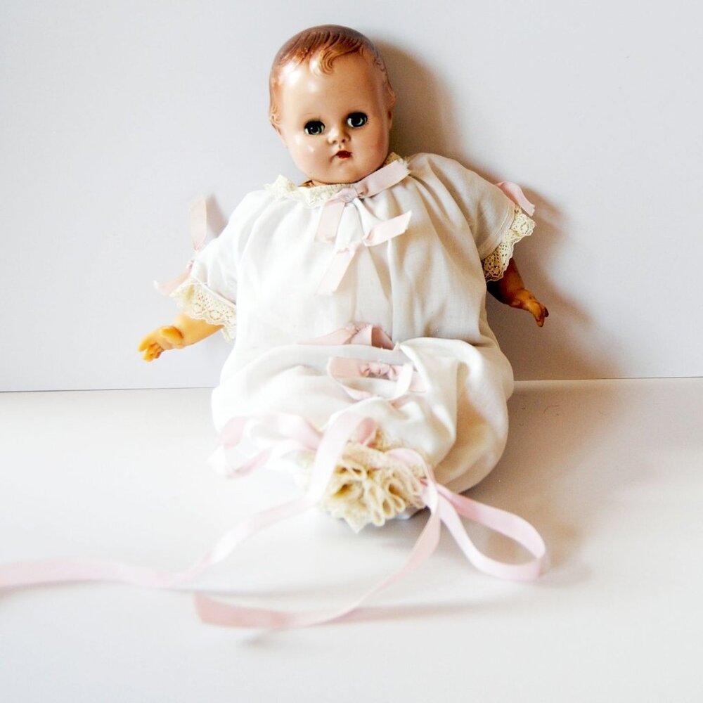 Vintage Composite Cloth Baby Doll by Madame Alexander Sleepy Eyes 11"